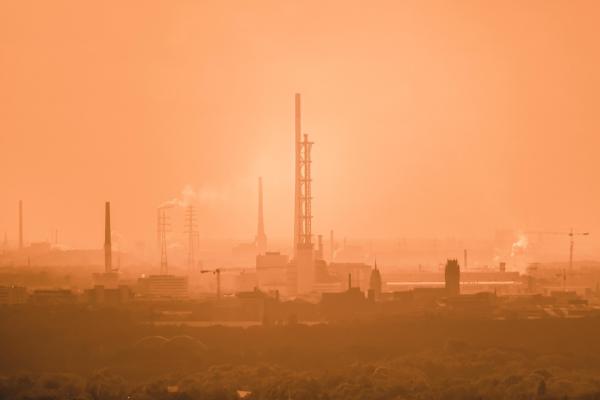 Air polluted city