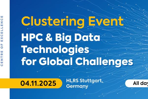 HiDALGO2 CoE Clustering Event: HPC and Big Data Technologies for Global Challenges, 4 November 2025, HLRS Stuttgart