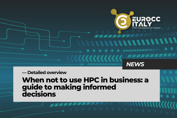 not use HPC in business